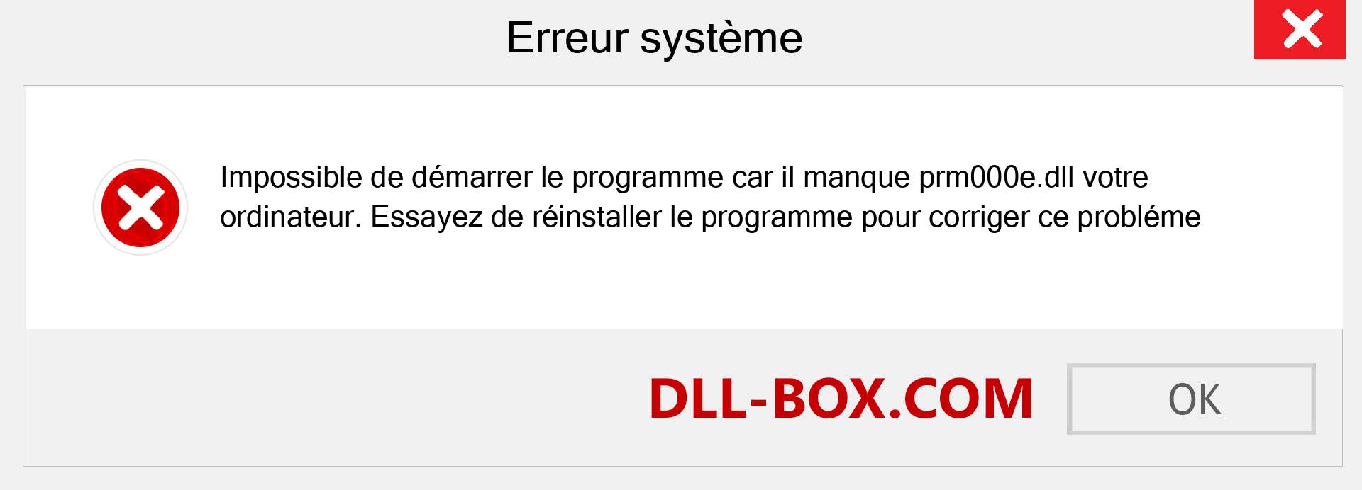 Le fichier prm000e.dll est manquant ?. Télécharger pour Windows 7, 8, 10 - Correction de l'erreur manquante prm000e dll sur Windows, photos, images